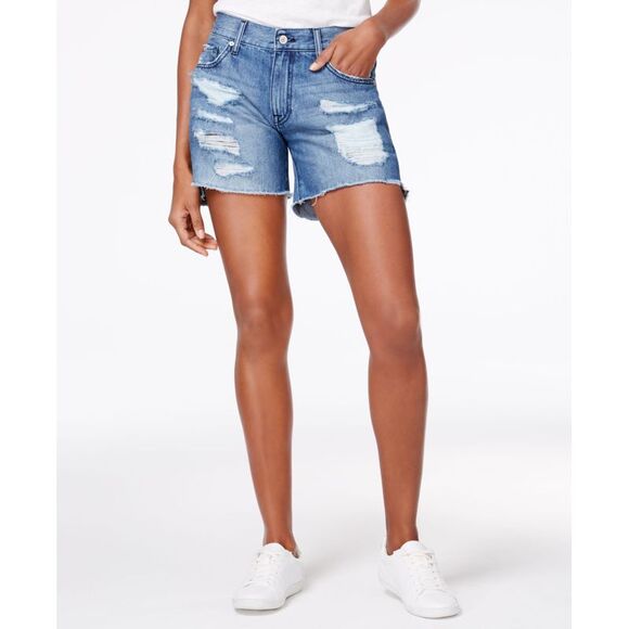 M1858 Ryder Ripped Denim Shorts - Picture 1 of 3